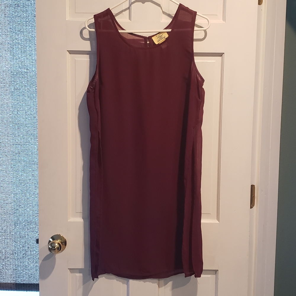 Sheer pull over dress